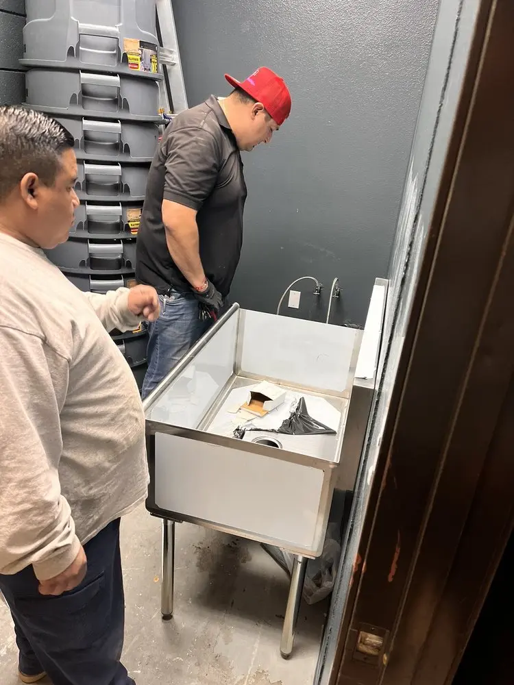 Commercial plumbing and sink installation in Northeast Aurora
